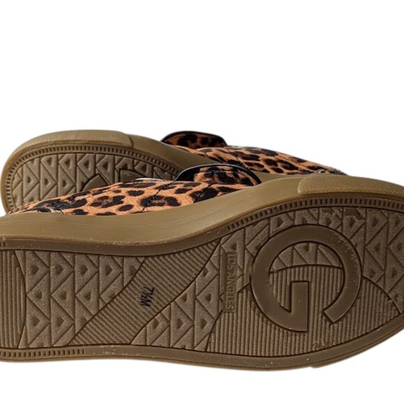 GBG Los Angeles Leopard Print Lace-up w/Flap Sneakers NWOB Womens Size 7.5 & 8 - Picture 8 of 9